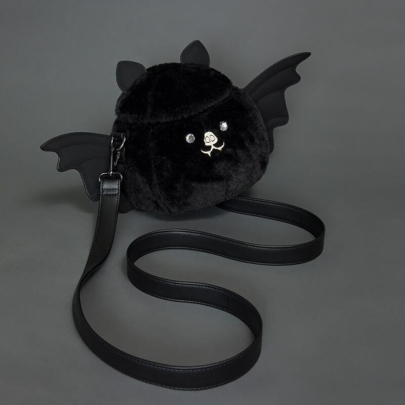 Loungefly Plush Bat Figural Crossbody Bag, , hi-res view 3